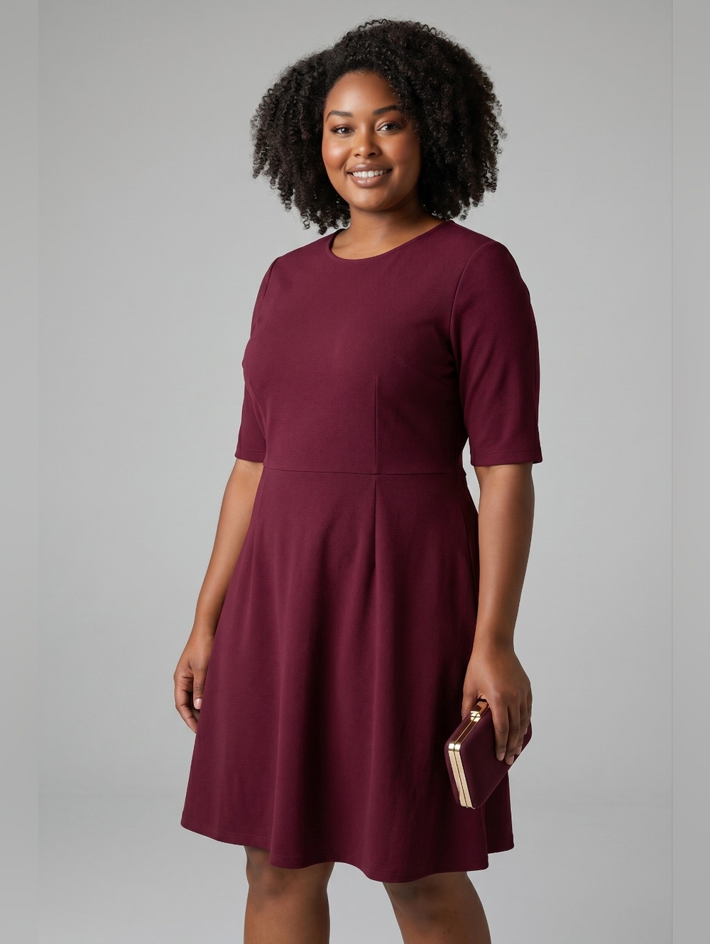 Trina Turk Aroma Dress burgundy cut out back